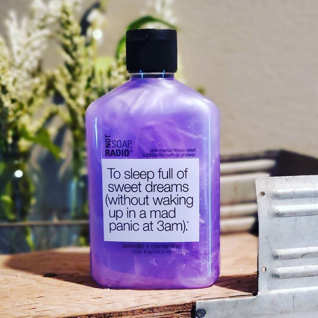 To sleep full of sweet dreams (without waking up in a mad panic at 3am). <b>bath/shower gel</b>