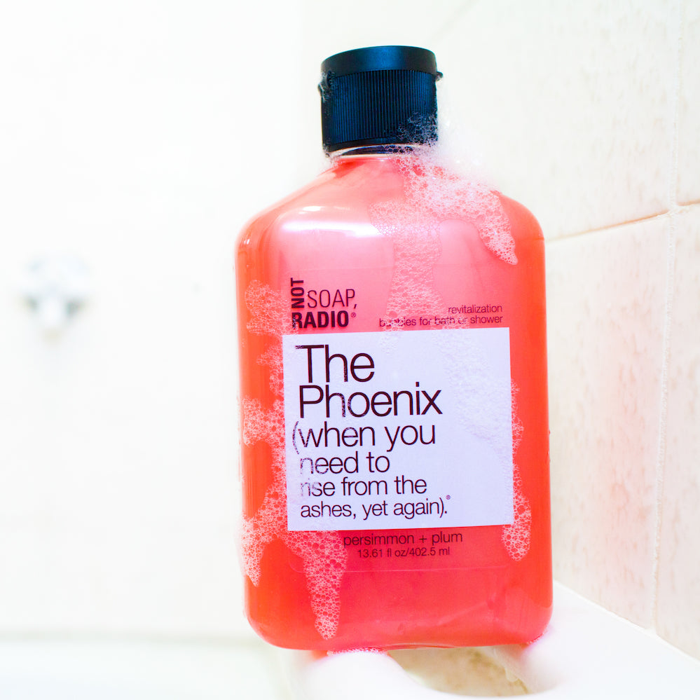 The Phoenix (when you need to rise from the ashes, yet again) is a rejuvenating bubble bath that makes for a great aromatherapy gift! This all natural body wash with persimmon, plum and bergamot essential oils promotes optimism and improves mood.  