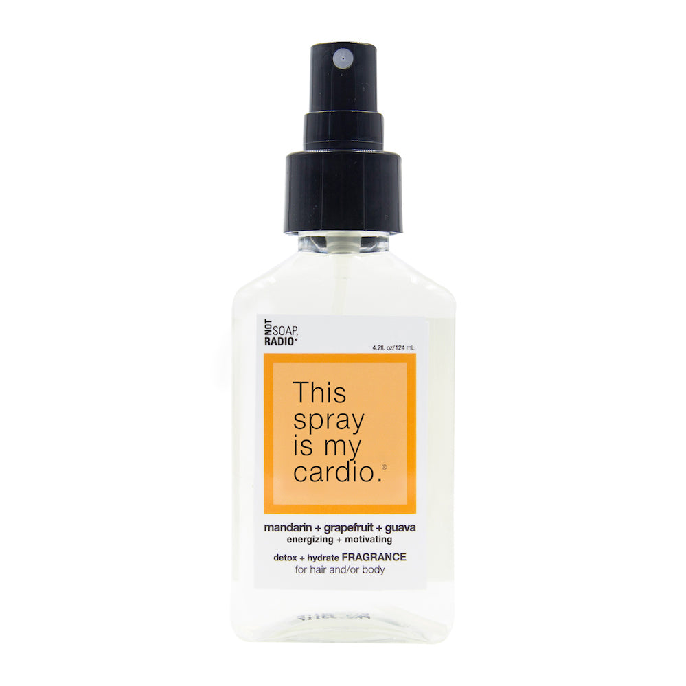 This spray is my cardio. - Not Soap Radio detox + hydrate fragrance for hair and/or body. Citrus aromatherapy essential oils fragrance