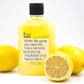 Natural lemons bubble bath - Not Soap Radio