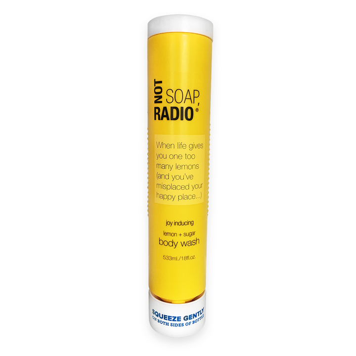 When life gives you one too many lemons (and you've misplaced your happy place) body wash - Not Soap Radio 